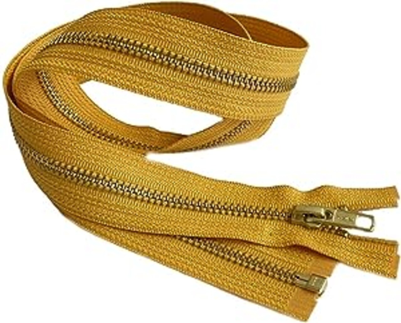 5 Brass YKK Medium Weight Jacket Separating Zipper - Choose Your Length -  Color: Topaz Gold #846 - Made in The United States (1 Zipper Per Pack) (12  Inches)